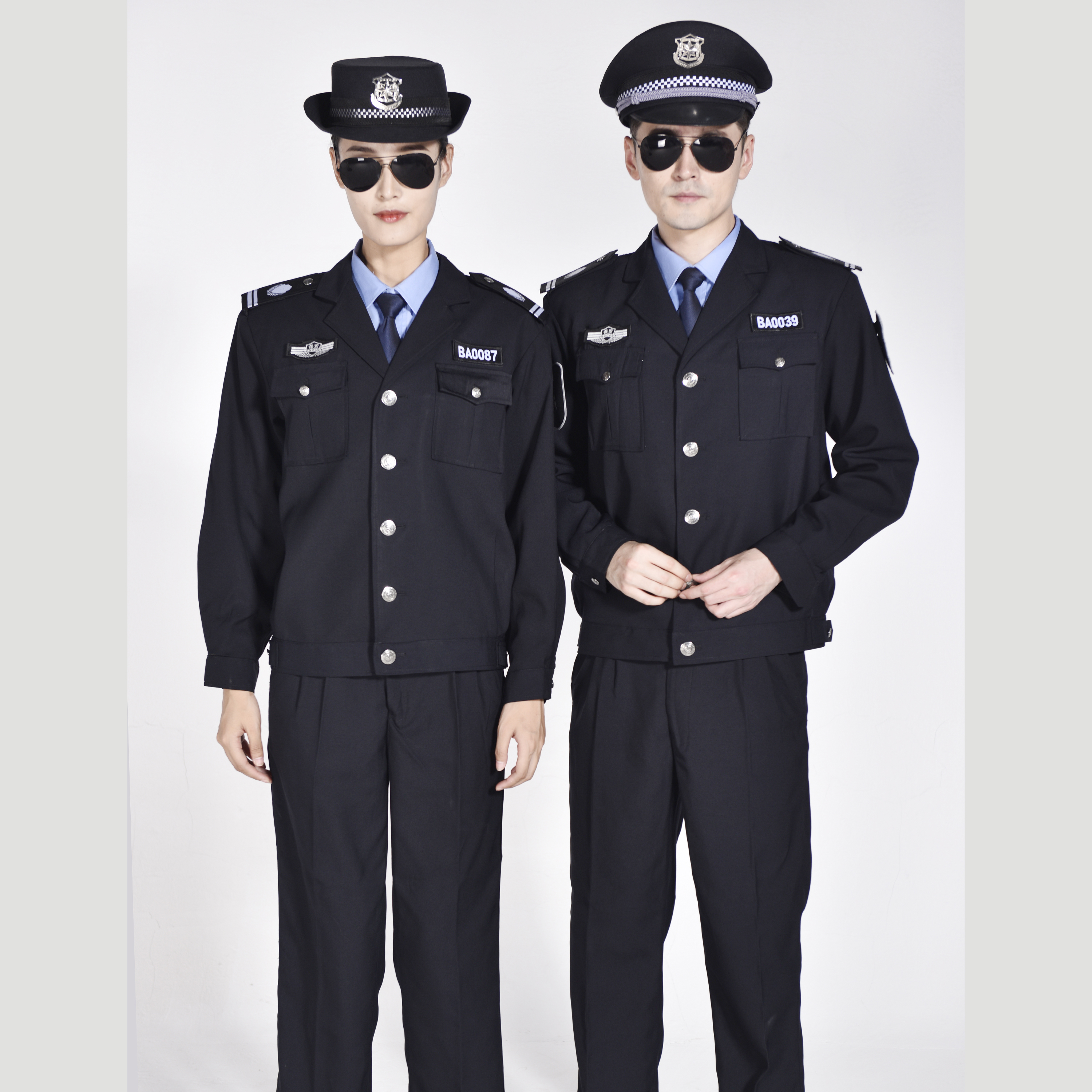 HT045-529老款夹克款贡丝锦面料保安服